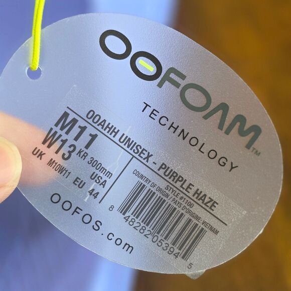 OOFOS Ooahh Men's Slides Sandals Purple Haze Size 11 US Running Recovery New - Picture 10 of 10